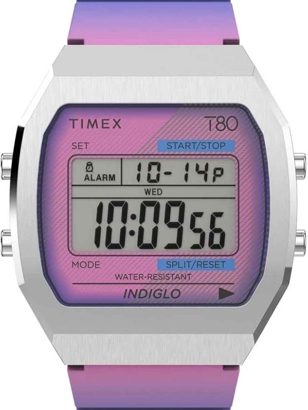 Timex T80 Pink to Purple Gradient Digital Watch